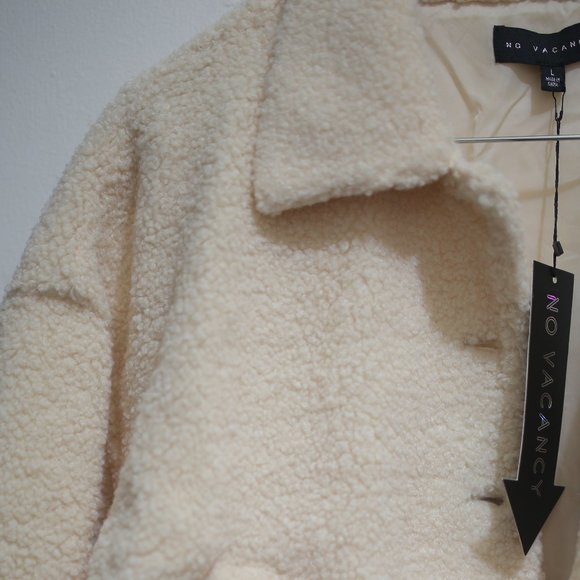 NWT Sherpa Vanilla Jacket Doll's KIll brand. - Picture 7 of 11